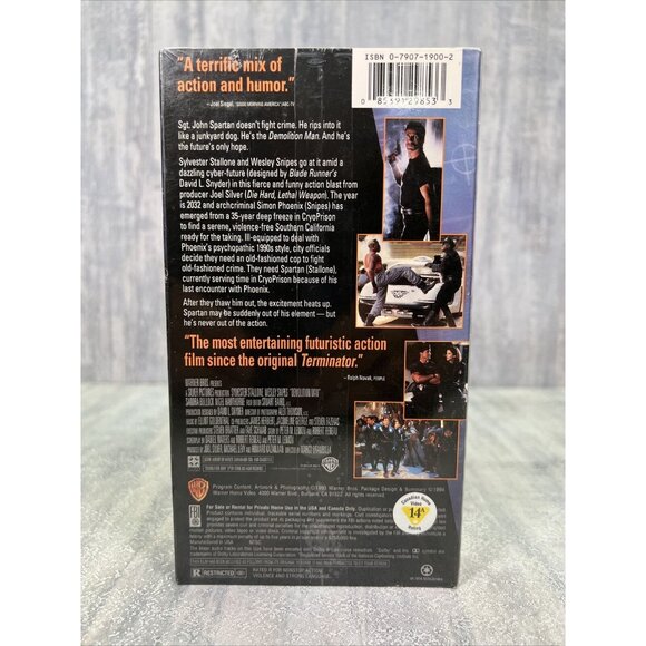 Demolition Man VHS New Factory Sealed Sylvester Stallone Wesley Snipes 1994 - Picture 2 of 13
